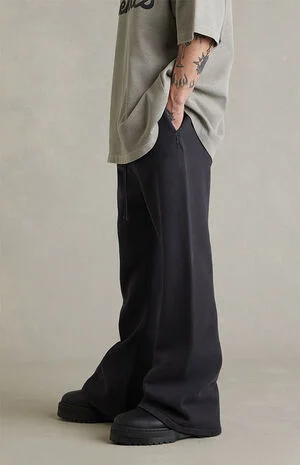 Faded Black Training Classic Flare Sweatpants image number 4