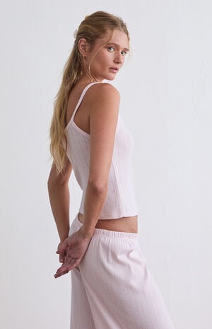 Pointelle Pajama Tank Top image number 3