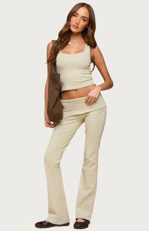 Ivanne Foldover Flared Pants image number 5