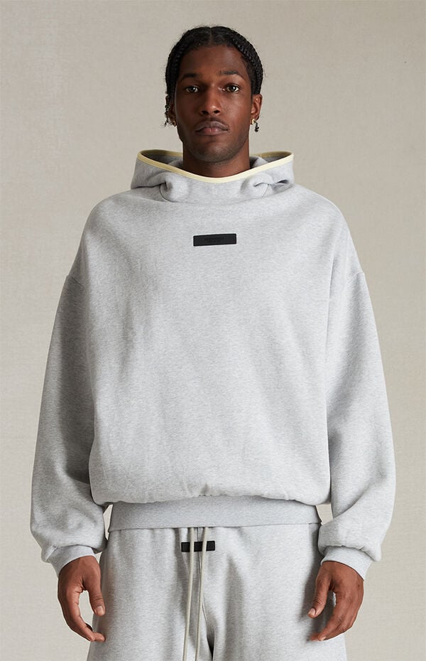 Light Heather Oatmeal Hoodie Heather Grey Essentials Hoodie Light