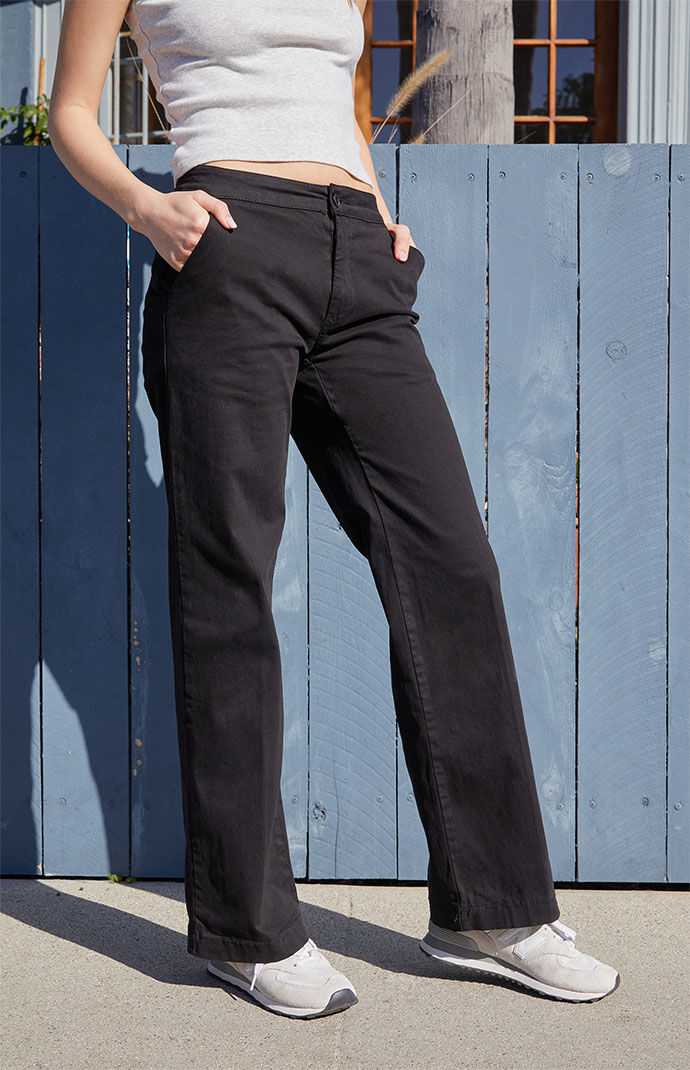 John Galt Black Trouser Pants PacSun
