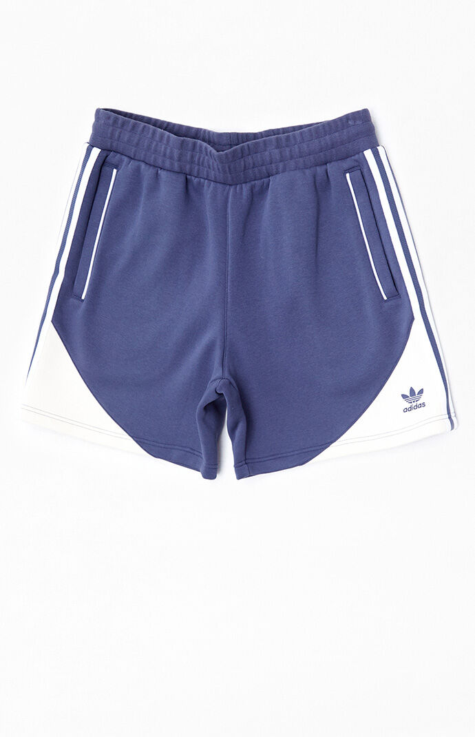 Adidas navy hot sale fleece shorts