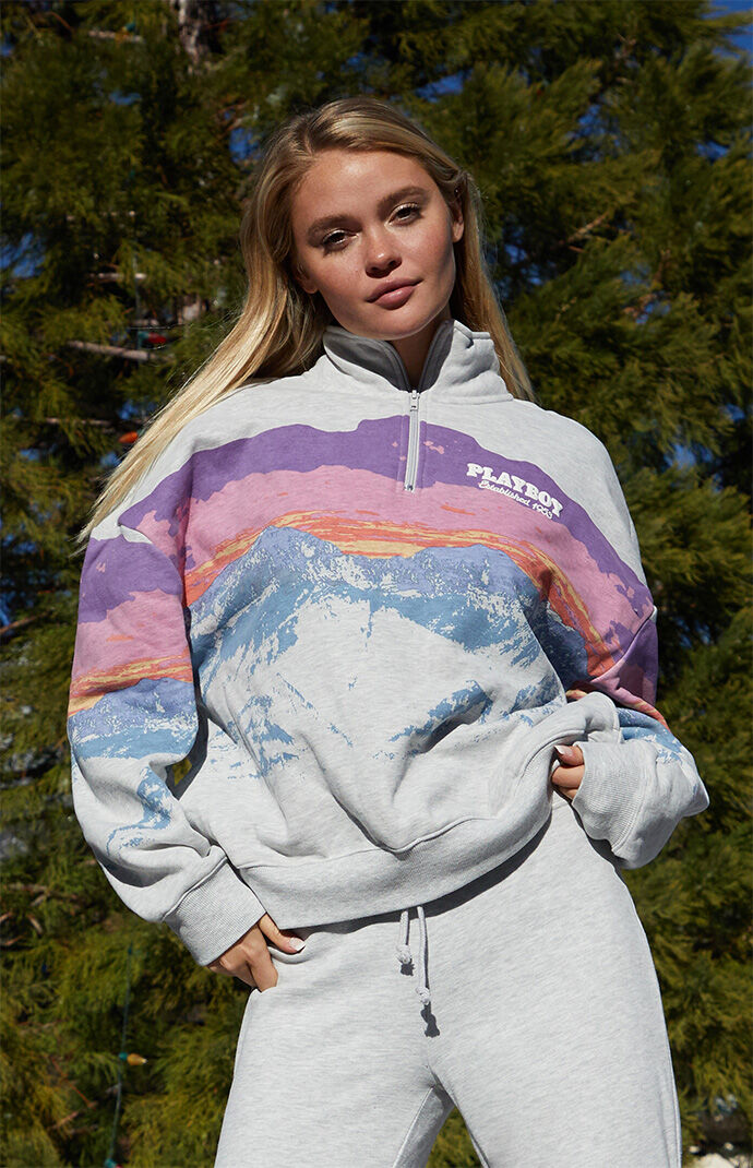 Playboy By PacSun Sunset Half Zip Sweatshirt PacSun