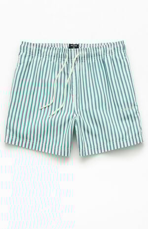 Striped Poolside 4.5" Swim Trunks image number 1
