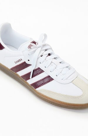 Women's Maroon Samba OG Sneakers image number 6
