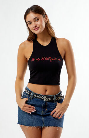 Crystal Cropped Tank Top image number 2