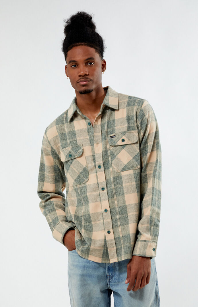 brixton bowery stretch flannel
