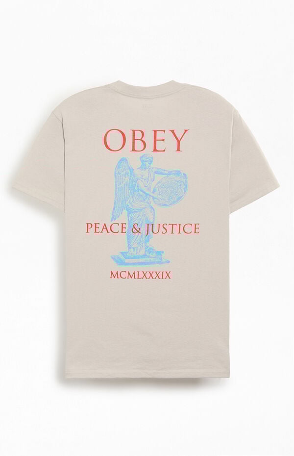 Obey Peace & Justice Statue T-Shirt