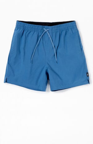 Eco Light Blue Primary Volley Shorts image number 1
