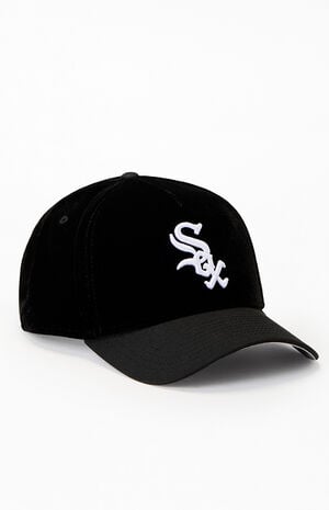 x PS Reserve Black Chicago White Sox 9FORTY Velvet Snapback Hat image number 1