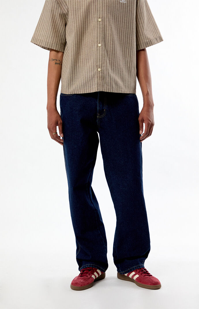 Dickies 954 Dark Blue Relaxed Straight Work Jeans | Pacsun