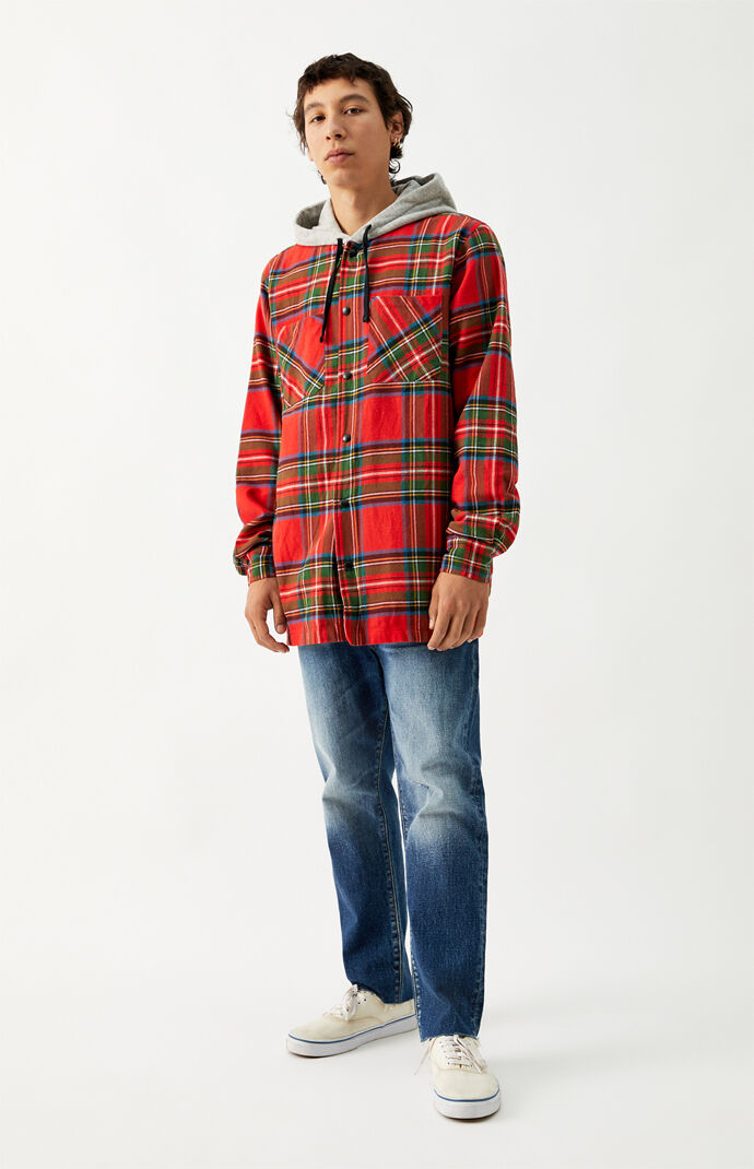 Tartan Plaid Hooded Shacket