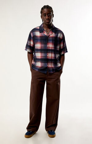 Waterpaint Plaid Short Sleeve Shirt image number 4