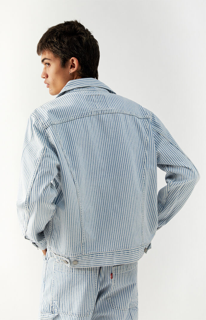 Blue & White At Work Trucker Jacket