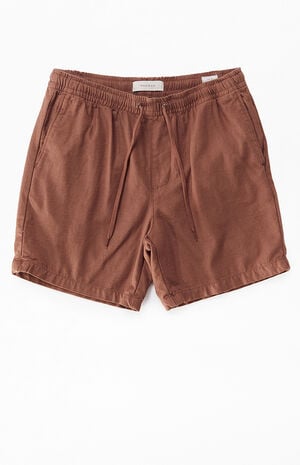 Brown Cole Cotton Volley Shorts
