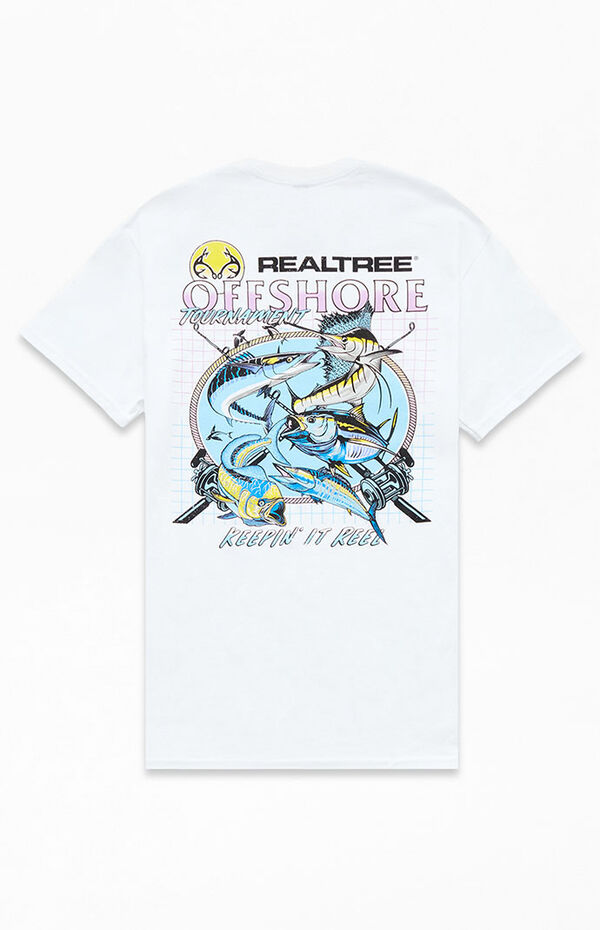 Men's Realtree Offshore T-Shirt in White - Size Medium