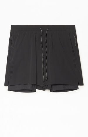 Active Black Running Shorts image number 1