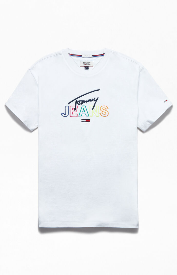 tommy script tee