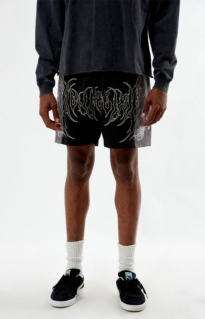 Civil Black Duality Suede Shorts | Pacsun