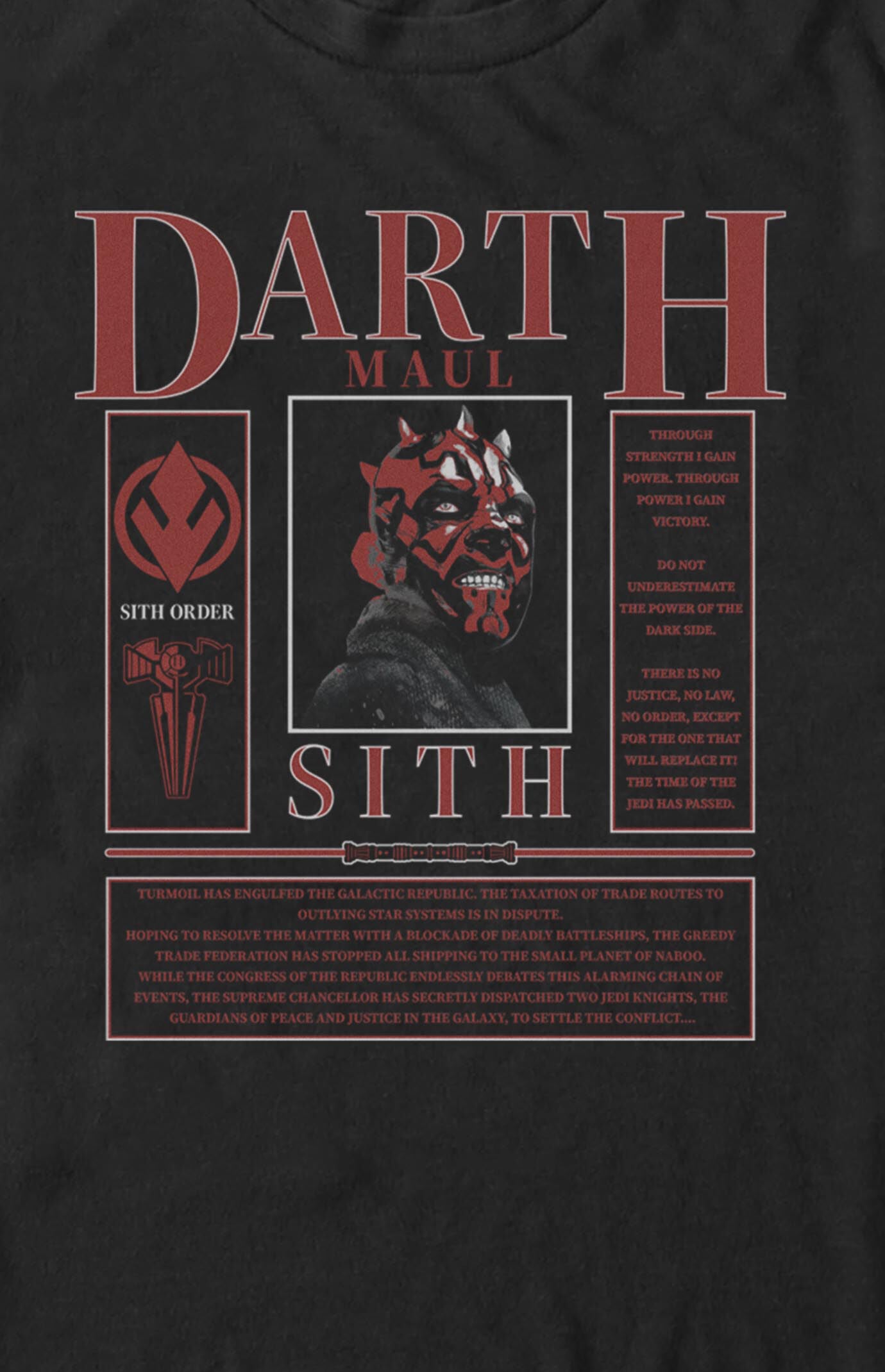 Star Wars Maul Card T-Shirt
