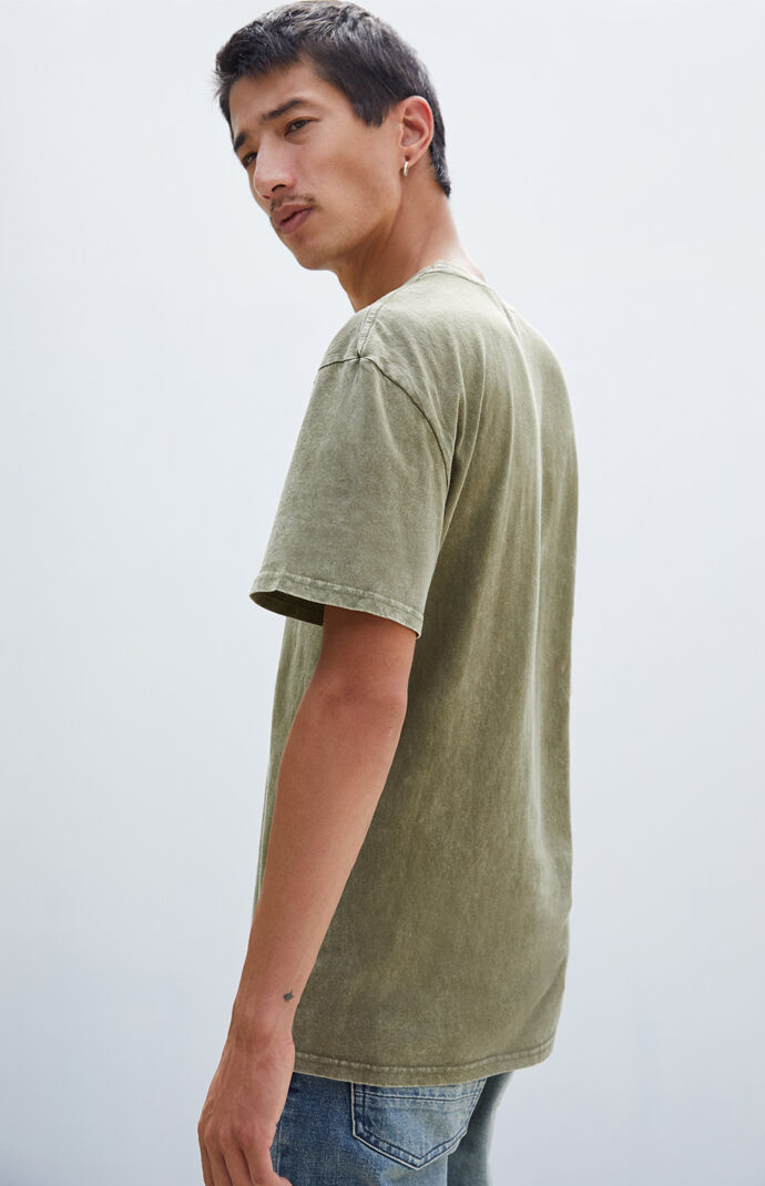 Olive Acid Wash T-Shirt