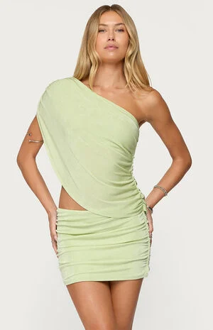 Fiora One Shoulder Cutout Mini Dress image number 1