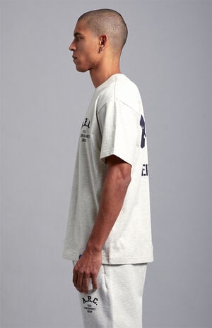 Heather Grey Field Vintage Wash Heavyweight Oversized T-Shirt image number 5