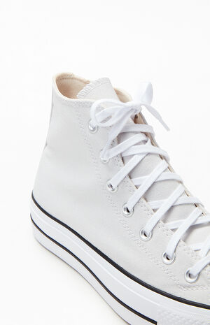 Women's Gray Chuck Taylor All Star Lift High Top Sneakers image number 6
