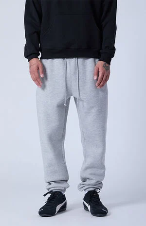 Gray Fleece Sweatpants image number 2