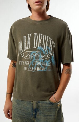 Dark Desert Waffle Knit T-Shirt image number 2