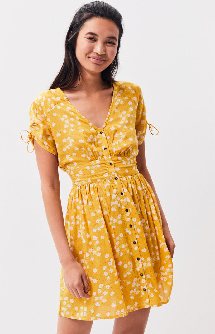 yellow billabong dress