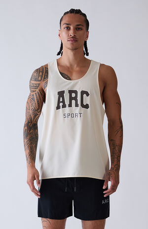 Grey Active Singlet Tank Top image number 2