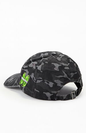 No Life Distressed Camo Dad Hat image number 4