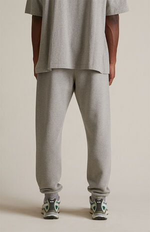 Dark Heather Oatmeal Fleece Sweatpants image number 6