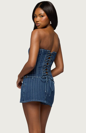 Camelia Strapless Denim Corset image number 3