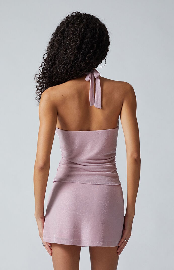 Third Charm Shine Micro Mini Skirt