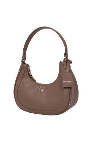Top Zip Crescent Hobo Bag image number 3