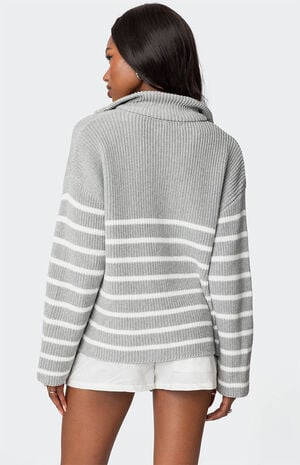 Oversized Quarter Zip Sweater image number 4
