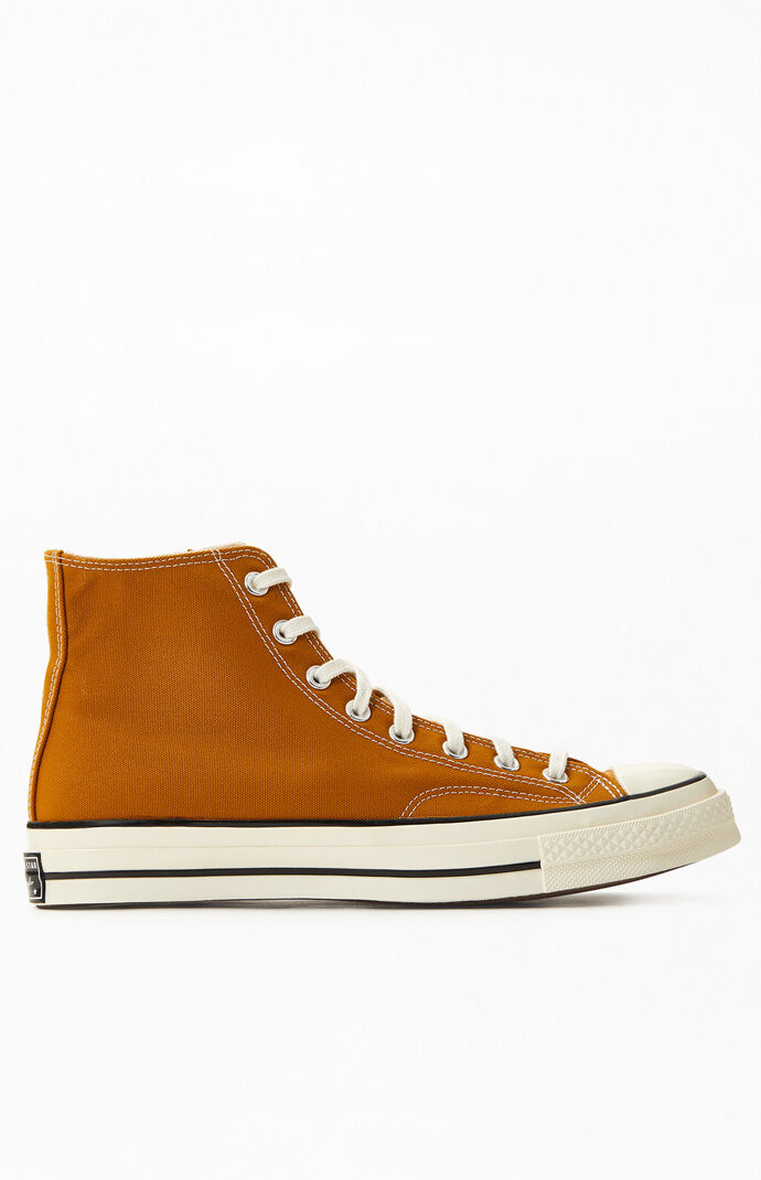 Gold Chuck 70 Hi Top Shoes