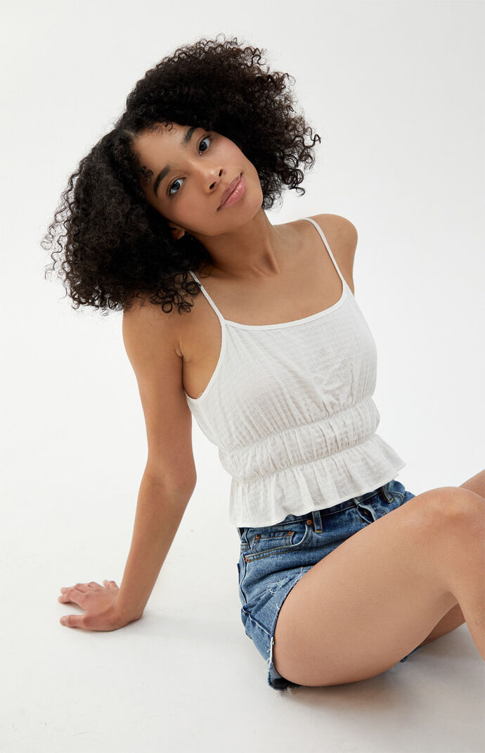 peplum cami top