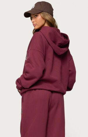 Camo Crush Edikted Oversized Hoodie image number 3