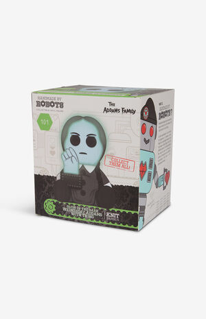 The Addams Family Wednesday Addams With Thing Glow In The Dark 101 Knit Series Vinyl Figure image number 7