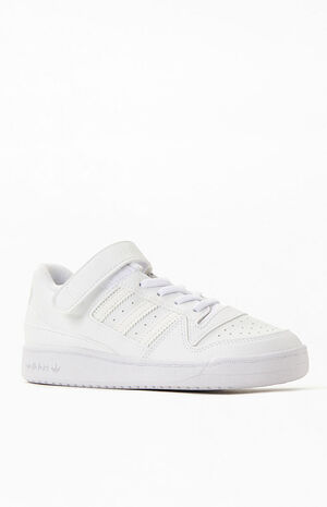 Kids White Forum Low Shoes image number 1