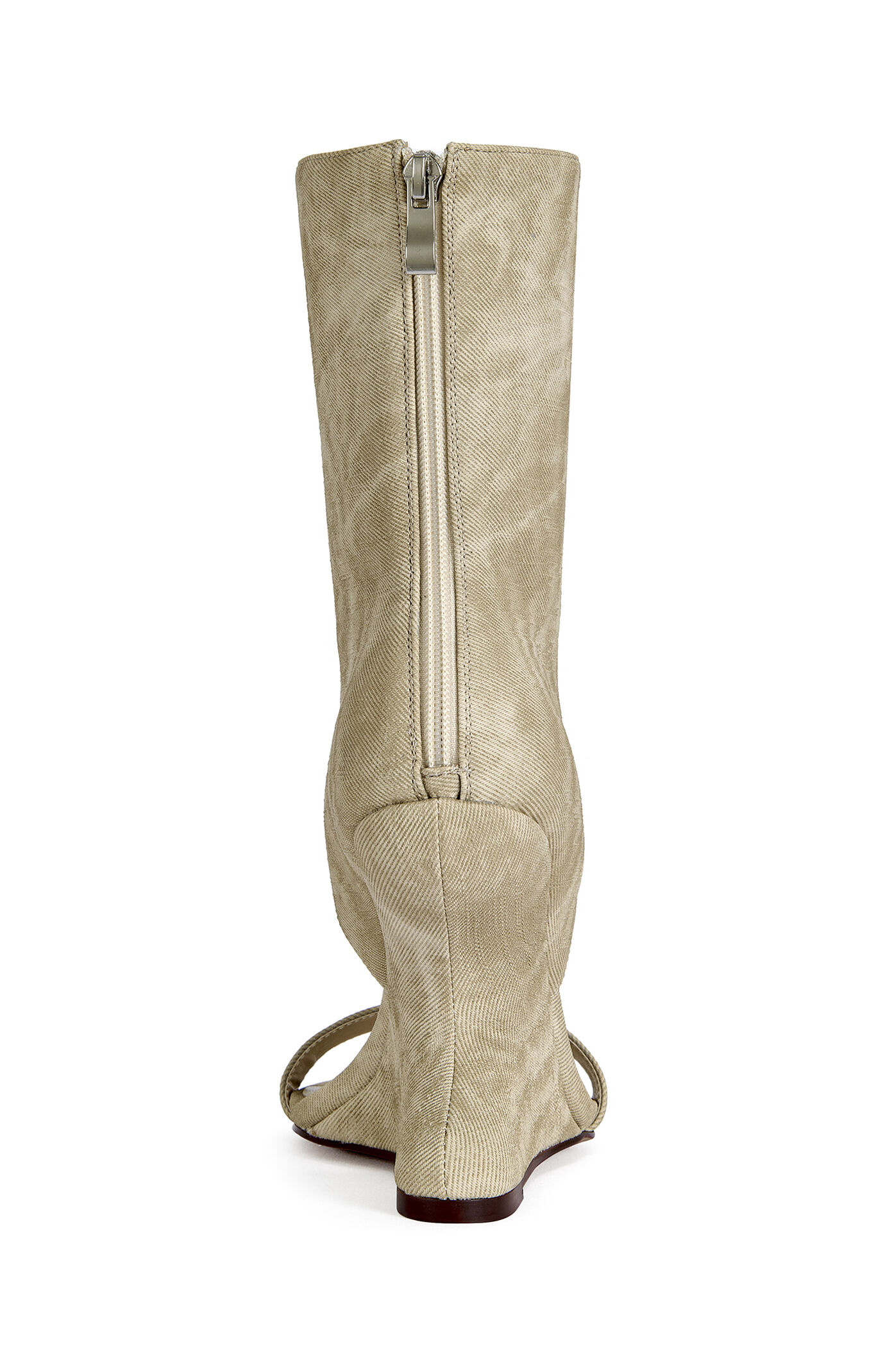 AZALEA WANG Women's Raffaello Beige Wedge Sandals