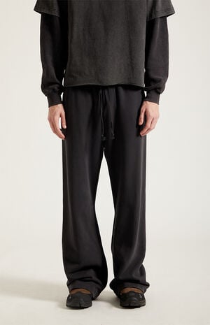Black Wash Baggy Sweatpants image number 2