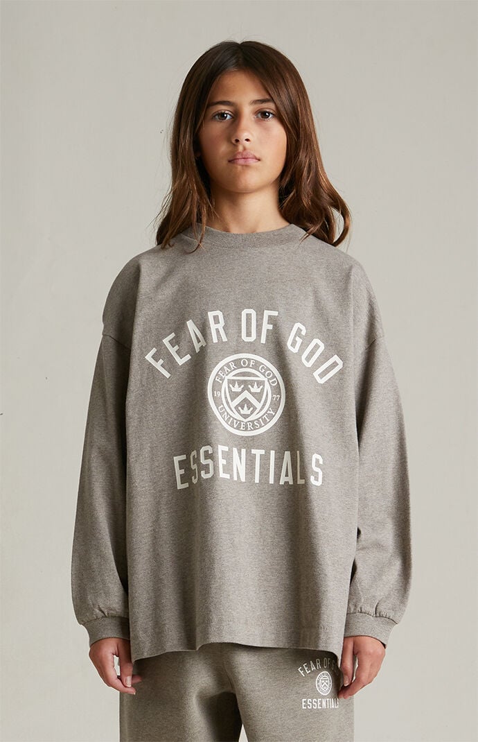 Jersey Long Sleeve T-Shirt in Black | Fear of God ESSENTIALS