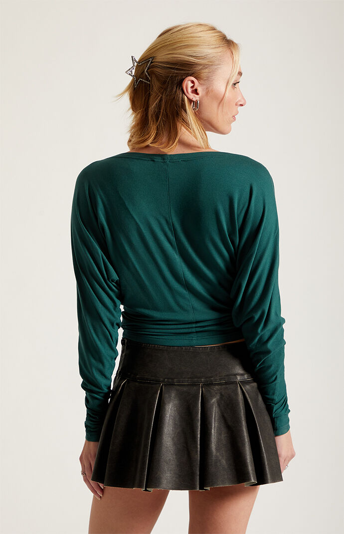 Third Charm Ember Off-The-Shoulder Long Sleeve Top