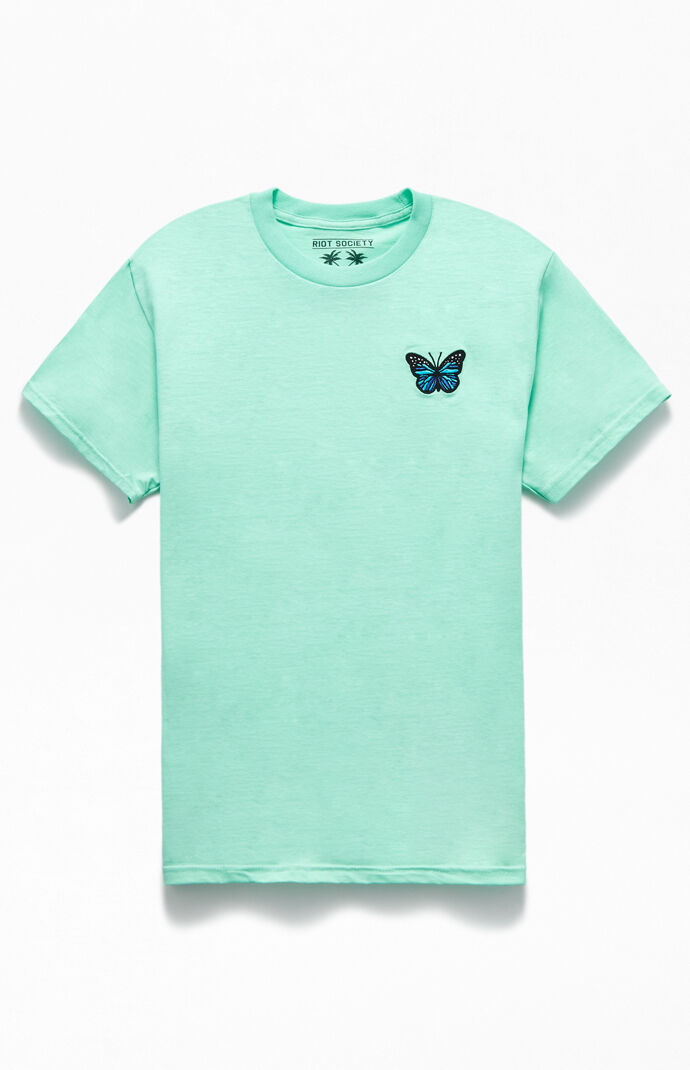 Riot Society Butterfly Embroidered T Shirt Pacsun