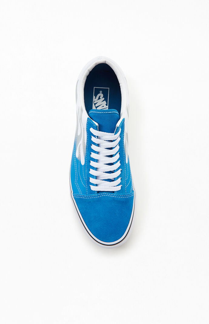 vans old skool flame blue