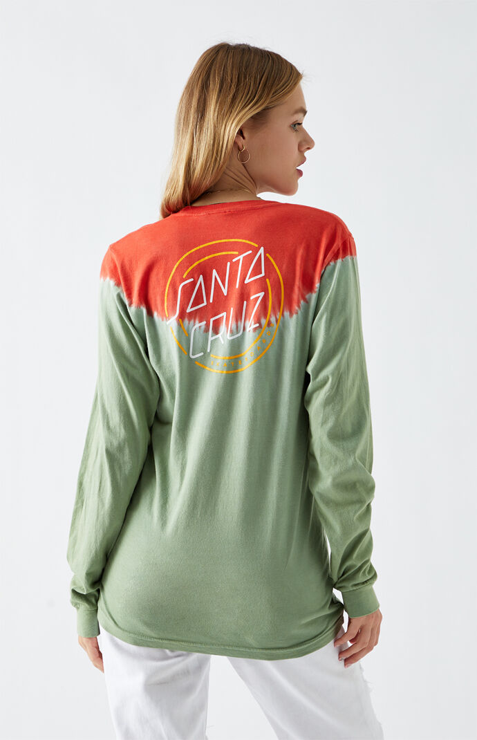 One Stroke Tie Dye Long Sleeve Top